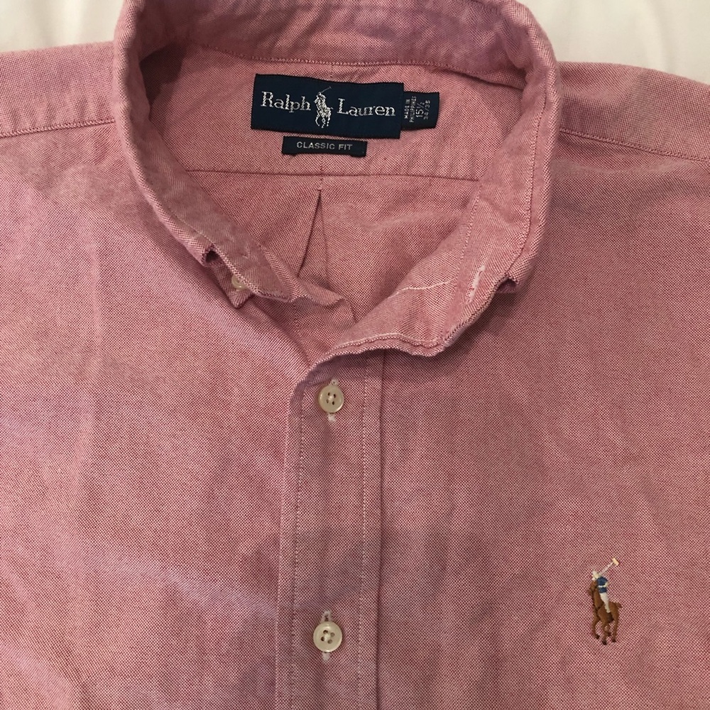 Ralph Lauren polo men’s red classic fit button up